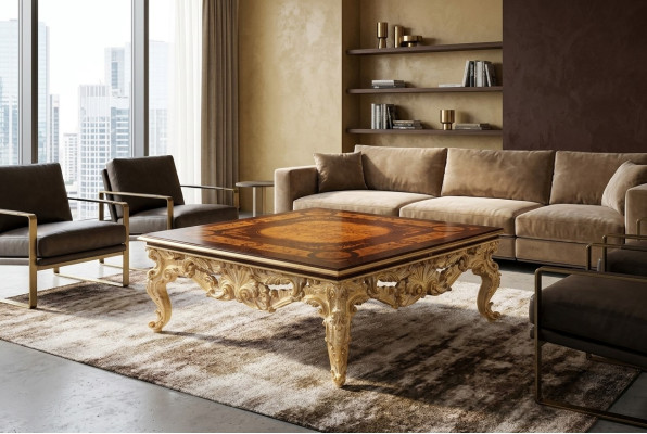 Tafel Woonkamer Salontafels Bijzettafels Houten houten bijzettafel Italië Nieuw