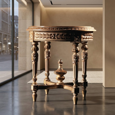 Salontafel Tafel Bijzettafel Woonkamertafel Hout Koninklijk Bijzettafel Barok Meubels