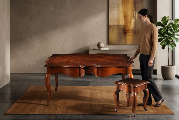 Bijzettafel xxl Massief Houten Tafel 112x112cm Meubels Italiaanse Inrichting Tafels