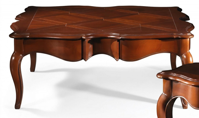 Bijzettafel xxl Massief Houten Tafel 112x112cm Meubels Italiaanse Inrichting Tafels
