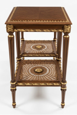 Salontafel Bijzettafel Barok Rococo Tafel Massief Hout Meubels Tafels Italië Nieuw