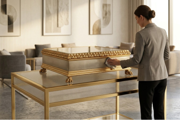 Luxe salontafel glazen tafel massief houten meubels woonkamer tafels salontafels Italië.