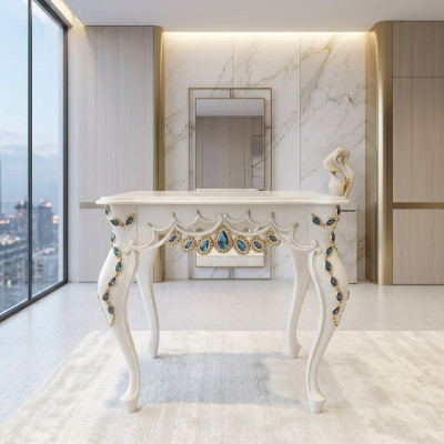 Console Barok Bijzettafel Glas Tafel Italiaanse Meubels Woonkamer Tafels Nieuw