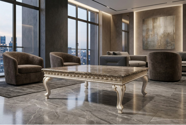 Salontafel Echt Hout Barok Rococo Salontafels Tafel Italiaanse Meubels