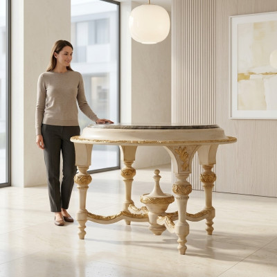 Houten tafel Vintage Bijzettafel van echt hout Materiaal Woonkamer Hout Klassiek