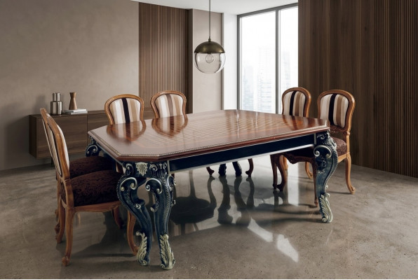 Eettafel Eetkamer Woonkamer Hout Italiaanse meubelen Italië Tafel Massief hout