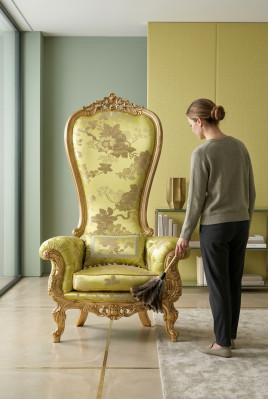 Eetkamer armstoel gestoffeerde stoel luxe fauteuil stoel stoelen studeerkamer meubels
