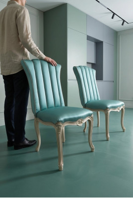Eetkamerstoel Luxe woonkamer Italiaanse meubels Armstoel Barok Rococo Nieuw