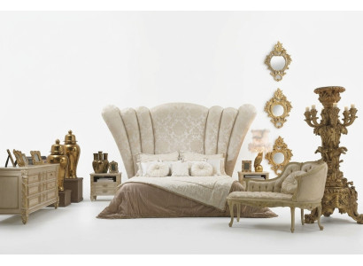Chesterfield Groot Bed Hoofdeinde Bedstoffering Hotelbed Kleur Wit Klassiek