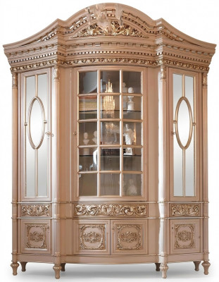 Vitrine glazen kast massief houten dressoir vitrine woonkamer meubelen massief hout