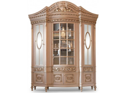 Vitrine glazen kast massief houten dressoir vitrine woonkamer meubelen massief hout