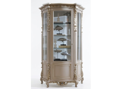 Meubels Massief houten vitrines Glazen kast Dressoir Echt houten vitrine Woonkamer