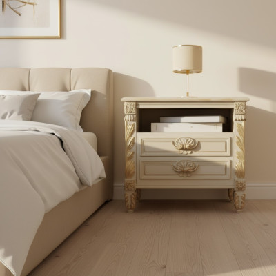 Nachtkastjes groepen bedden houten meubels slaapkamer Italiaanse inrichting nieuw