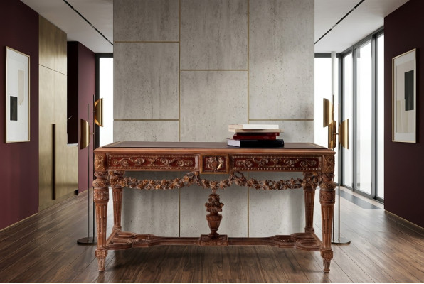 Bureau meubels tafel kantoor echt hout inrichting houten tafels bureaus nieuw