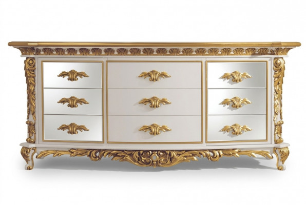 Kommode Woonkamer Laden Hout Sideboard Kast Kasten Massief