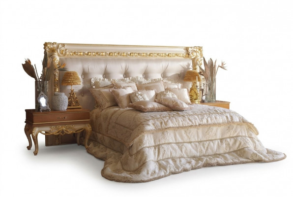 Chesterfield bed Luxe tweepersoonsbedden Italiaanse meubels Boiserie