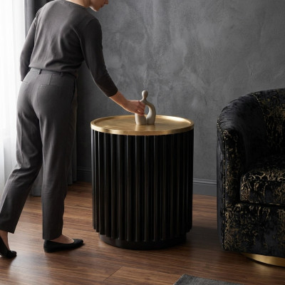 Salontafel bijzettafel tafel bank tafels roestvrijstalen rond Italiaanse meubels nieuw.