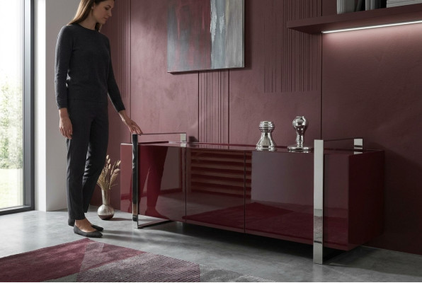 Luxe commode ontwerp inrichting dressoir meubels Boiserie Italia hoogglans nieuw