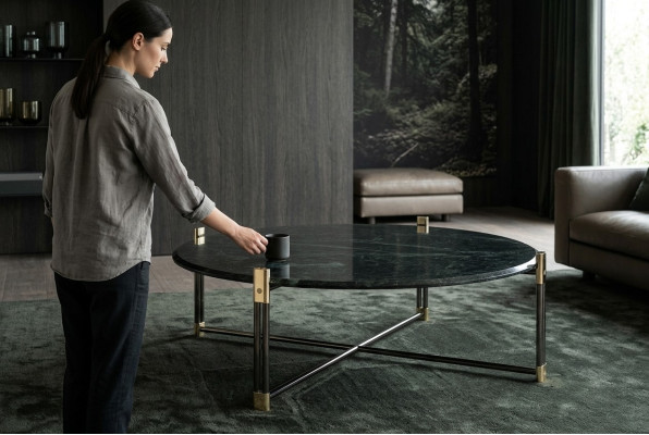 Ronde tafel marmeren salontafel bijzettafel tafels steen Italiaanse meubels nieuw