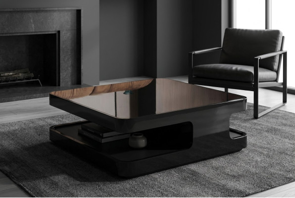 Koffietafel ontwerp Salontafel Hout Glas Tafel Woonkamer Salontafels Italië Nieuw