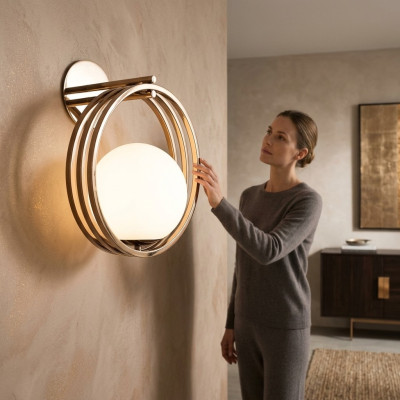 Wandlamp Lamp Verlichting Lampen Lamp Italiaanse inrichting Roestvrij staal Nieuw