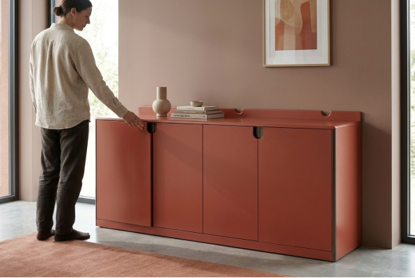 Kledingkast Houten kast Massief slaapkamermeubilair Italië Echt hout.