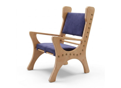 Eetkamerstoel 1-zits fauteuil hout luxe klasse barok rococo design meubels nieuw