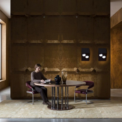 Ronde eettafel Luxe tafel Houten eettafels Italiaanse meubels Tafels Eetkamer