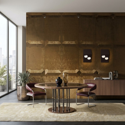 Ronde eettafel Luxe tafel Houten eettafels Italiaanse meubels Tafels Eetkamer