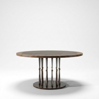 Ronde eettafel Luxe tafel Houten eettafels Italiaanse meubels Tafels Eetkamer