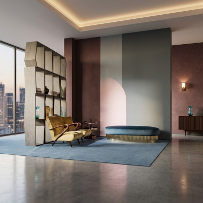 Fauteuil Woonkamer Bank Bank Stoel Bekleding Italiaanse meubels Fluweel Ontwerp