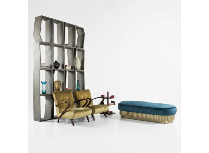 Fauteuil Woonkamer Bank Bank Stoel Bekleding Italiaanse meubels Fluweel Ontwerp
