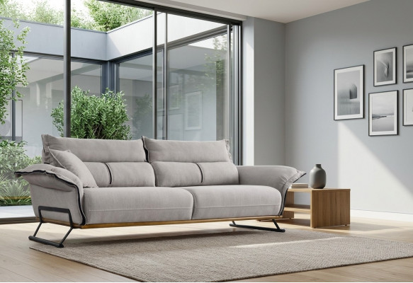 Bankstel 3-zits Moderne Designbank Zitbank Bekleding Eenpersoons Relaxbank Nieuw