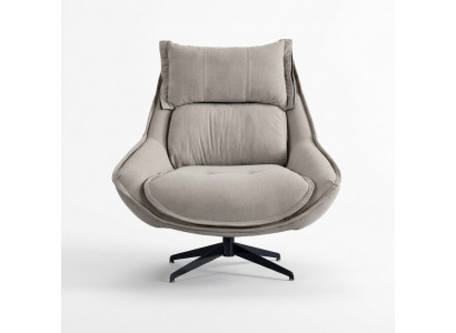 Draaibare fauteuil Luxe oorfauteuil Loft meubels Ontwerp stoel Eenpersoons bank Bank