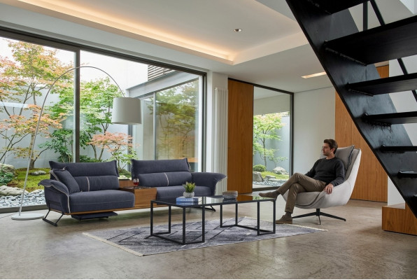 Luxe bankstel set bankstel 4+1 zitsbank banken fauteuil stof 2-delig sets