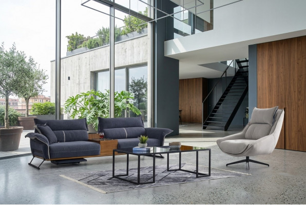 Luxe bankstel set bankstel 4+1 zitsbank banken fauteuil stof 2-delig sets