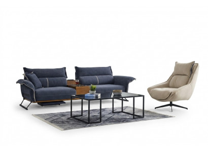 Luxe bankstel set bankstel 4+1 zitsbank banken fauteuil stof 2-delig sets