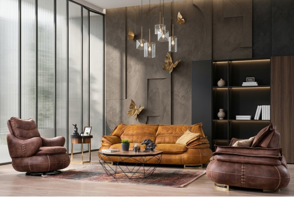 Sofaset 3+1+1 zits Ontwerp Bank Banken Modern 3-delig