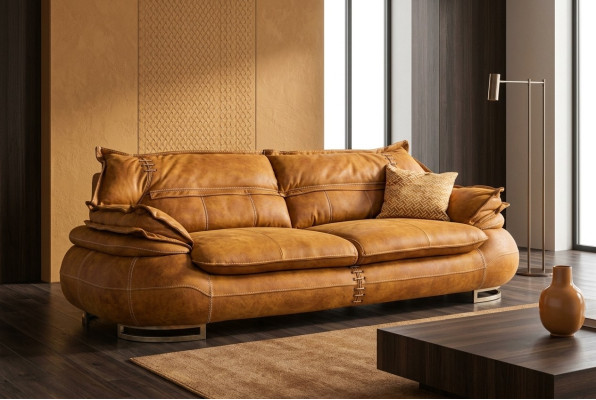 Driepersoons luxe 3-zitsbank bekleding klassieke zitsbank woonkamermeubels