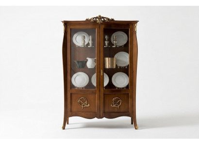 Vitrine Glas Kast Laden Kasten Italiaanse meubelen Hout Stijl Barok Vitrines