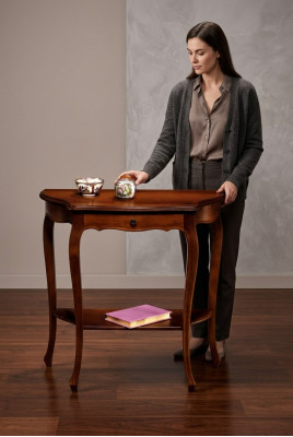 Console tafel ontwerper houten tafel console make-up tafel meubels