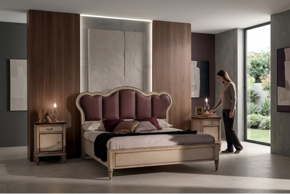 Bed tweepersoonsbed slaapkamer bedden bed meubilair Vaccari cava Giovanni bedden nieuw.
