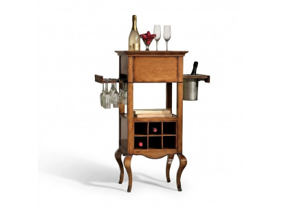 Bar kast Wijnkast ladenkasten Hout Vitrine Huisbar Hotelkwaliteit Kamerbar