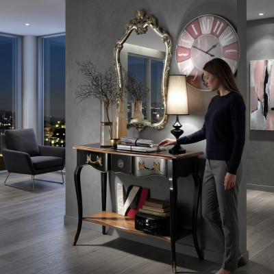 Console tafel dressoir met spiegel luxe klasse meubelset stijl modern 2-delig. Nieuw