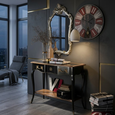 Console tafel dressoir met spiegel luxe klasse meubelset stijl modern 2-delig. Nieuw