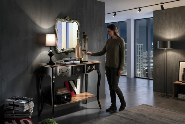 Kaptafel Kaptafels Meubels Houten kaptafel Telefoon butler Italiaans
