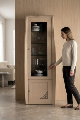 Vitrine Glas Kast Vitrines Woonkamer Kasten Italiaanse Meubelen Glaskast