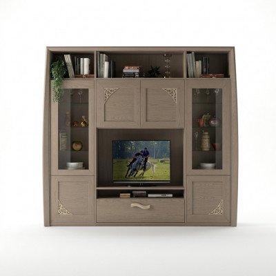 Woonkamer wandkast vitrine hout woonkamer meubels tv kasten design vitrinekasten