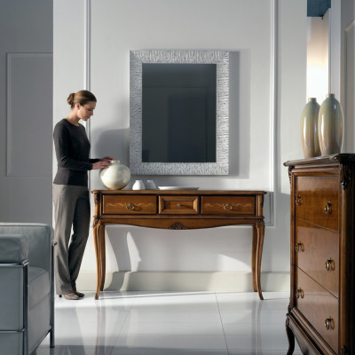 Console nachtkastje slaapkamer bijzettafel modern ontwerp meubilair hout bruin