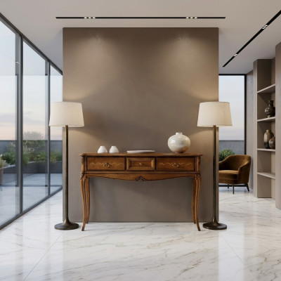 Console nachtkastje slaapkamer bijzettafel modern ontwerp meubilair hout bruin